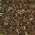 thumbnail image 1 of Ahgly Company Machine Washable Indoor Square Transitional Night Red Area Rugs, 6' Square, 1 of 7
