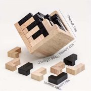 Qonioi Wooden Puzzle Games Brain Teasers, 3D T-shaped Puzzles for Teens and Adults Intellectual Challenge, Puzzle Ball, Mind Game