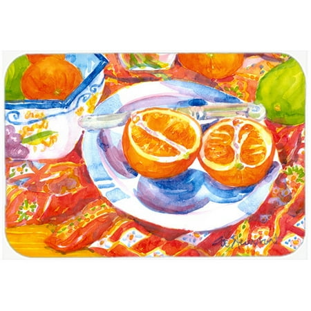 0.25 Slice - Caroline's Treasures Florida Oranges Sliced For Breakfast Kitchen/Bath Mat