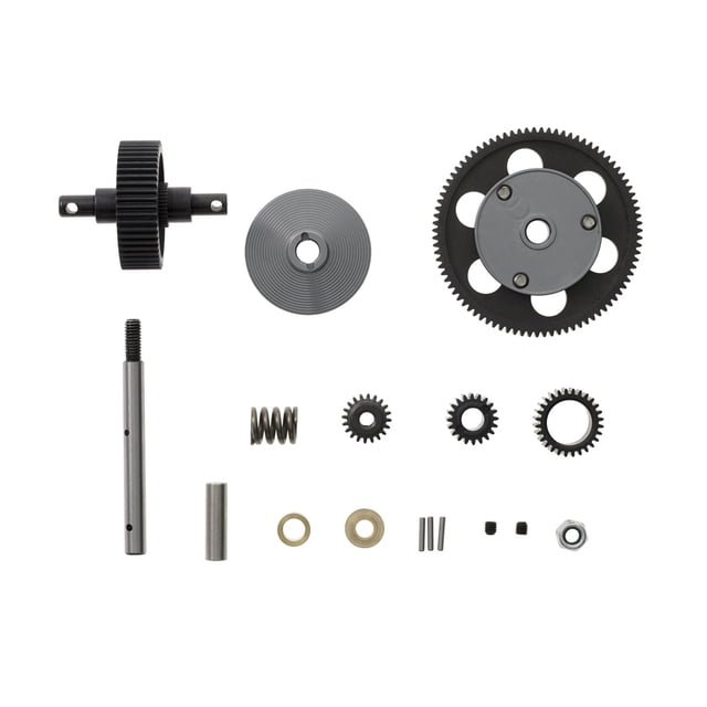 Juego de engranajes de transmisión de coche sobre orugas de Control remoto, actualización de acero, reemplazo de montaje de caja de cambios completo extraíble para Axial SCX10 Inevent FN001172-00