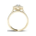 thumbnail image 3 of 1-1/2 Carat T.W. Diamond 10kt Yellow Gold Double Halo Engagement Ring Set, 3 of 5