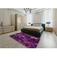 thumbnail image 4 of Ahgly Company Indoor Rectangle Patterned Dark Orchid Purple Area Rugs, 7' x 10', 4 of 6
