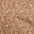 thumbnail image 1 of oneOone Cotton Silk Medium Orange Fabric Block Sewing Material Print Fabric By The Yard 42 Inch Wide, 1 of 5