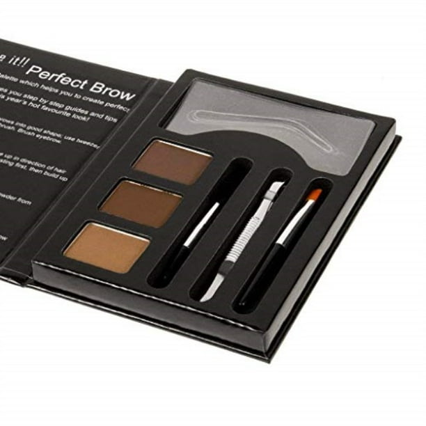 Perfect Brow Eyebrow Makeup Kit Premium Dark Brown Eyebrow Color With