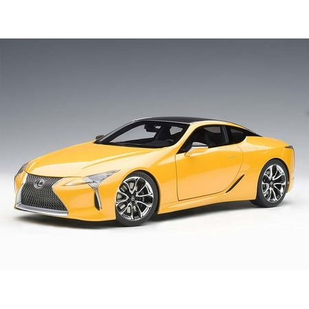 Lotus Model Car - Lexus LC500 Metallic Yellow 1/18 Model Car by Autoart