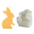 thumbnail image 1 of Easter Rabbit Candle Mold Rabbit Resin Mold for DIY Candle Soap Plaster Easter Party Ornemant, Non Stick Easy to Demold, 1 of 4