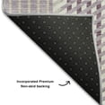 thumbnail image 5 of Addison Rugs Mayfield Premium Machine Washable Transitional Plaid Lavender Round Rug, 8' x 8', 5 of 5
