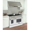 thumbnail image 3 of Kucht Professional 48" Stainless Steel Propane Gas Range in Silver/White, 3 of 13
