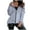 Gray 1, variant on Women's Hooded Jacket Loose Casual Plain Full Sleeve Zip Up Sweatshirt Coats Warm Comfortable Fleece Hoodies Plain Zipper Hoody with Pocket Autumn Winter Tops High-Low Hem