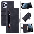 thumbnail image 1 of TECH CIRCLE iPhone 11 pro max Case,PU Leather Magnetic Card Slots Shockproof Flip Magnetic Cover for iPhone 11 pro max 6.5 inch,Black, 1 of 7