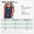 thumbnail image 6 of 2 Packs Tank Tops for Women Sleeveless Summer Tops V-Neck Double Spaghetti Strap Eyelet Casual Camisole Shirts for Daily, 6 of 8