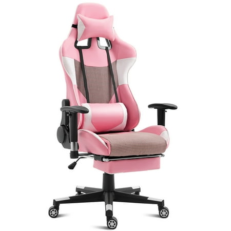 Costway Ergonomic Gaming Chair High Back Racing Office Chair w/Lumbar Support & (The Best Office Chair For Back Support)