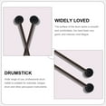 thumbnail image 2 of HAMPPLIES Durable Rubber and Wood Tongue Drum Mallets for Beginners and Professionals Black 2 Pairs, 2 of 8