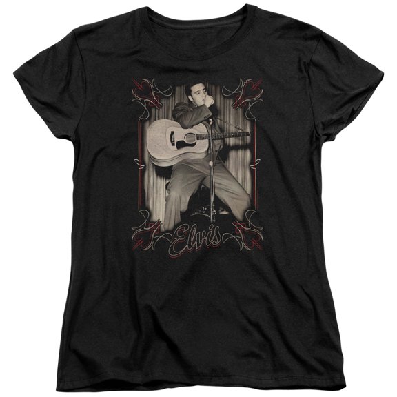 Elvis Presley - Elvis Pinstripes - Women's Short Sleeve Shirt - Small