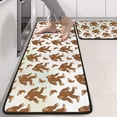 thumbnail image 2 of Kitchen Rugs Sets Of 2,White Bigfoot and Footprint Pattern Anti Fatigue Kitchen Mat Rugs Non Slip Washable,Decorative Kitchen Floor Mats for Kitchen,Sink,Laundry,17"x47"+17"x47", 2 of 5