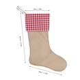 thumbnail image 3 of VerPetridure Diy Simple Imitation Linen Composite Christmas Socks C8 Christmas Decorations Stockings 17 Inches Xmas Fireplace Hanging Stockings Gifts, 3 of 8