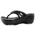 thumbnail image 2 of GP Wedge Platform Flip Flop Sandals for Women: 9079 Black, EU35 (US Size 4 - 4.5), 2 of 8