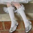 thumbnail image 1 of Kids Sock Girls Ruffle Socks Toddler Double Lace Frilly Dress Socks with Ruffles for and Everyday Wear, 1 of 4