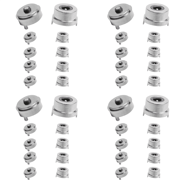 40X Magnet Spring-Loaded Pogo Pin Connector Single Spring Pin 2 Poles Charge Power Male Female Probe Solder Wire and PCB