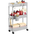 thumbnail image 1 of Organizadores de baño Storage Cart Pipishell Slim de 3 niveles, color gris, 1 of 7