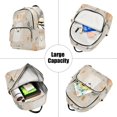 thumbnail image 5 of FORMRS Mini Backpack Purse for Women Quilted Travel Daypack Casual Shoulder Bag, Halloween Ghosts, 5 of 7