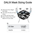 thumbnail image 3 of DALIX Youth Camo Black Cloth Face Mask Adjustable Nose Piece Reuseable Washable Made in USA - XXS-XS Size, 3 of 5