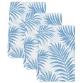 thumbnail image 2 of Blue Palm Leaves Kitchen Towels Set of 3, Summer Botanical Tropical Plants Absorbent Dish Towels for Kitchen, Microfiber Hand Towel, Quick Drying Tea Towel for Cleaning Decorative Dishcloths, 2 of 7