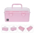 thumbnail image 4 of KAKOWELY 1Pc Twolayer Household Children Hair Accessory Storage Box Cosmetics Box,10.63"X6.3"X5.91", 4 of 4