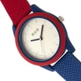 thumbnail image 3 of Crayo CR3901 Pleasant Unisex Wrist Watch, Blue Hands with Red Leatherette Band, 3 of 3