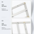 thumbnail image 4 of 1Pcs Eyebrow Ruler Permanent Makeup Eyebrow Ruler Golden Ratio Divider Caliper Microblading Stencil Shaping Tool Tattoos Accessories Supplies, 4 of 7