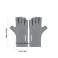 thumbnail image 3 of Neoyler 2 pack Winter Gloves German Velvet Half Finger Touchscreen Soft Warm Outdoor Cold Protection Flattering Hand Shape Relaxedable Breathable for Everyday Outdoor Use Gray 7.9x4.1in, 3 of 6