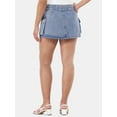 thumbnail image 5 of Madden NYC Women’s Double Belted Cargo Mini Skirt, Sizes XS-XXL, 5 of 5