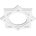 thumbnail image 2 of 14"OD x 7"ID x 7 3/4"C x 1"P Axel Architectural Grade PVC Contemporary Ceiling Medallion, 2 of 11