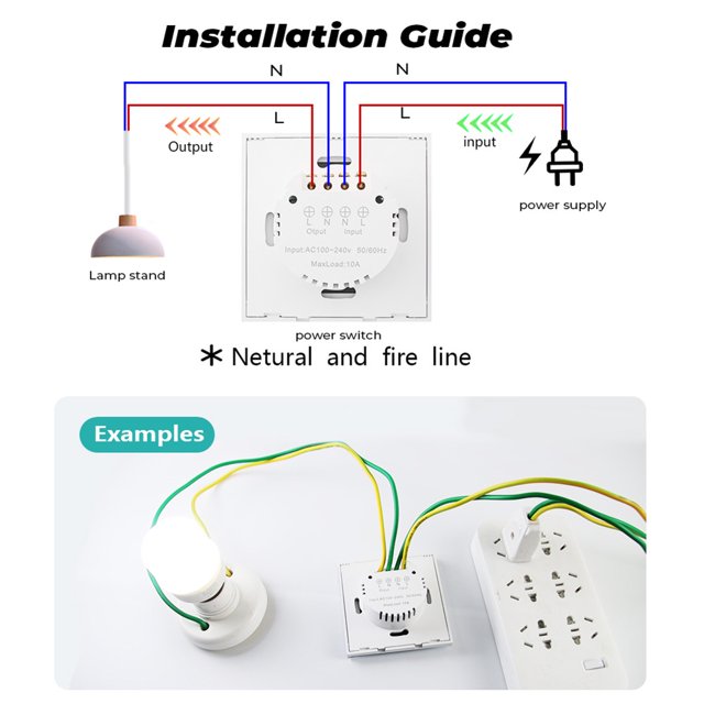 100-240V Panel de vidrio inteligente Enchufe inalámbrico sin contacto de la UE para baño de cocina