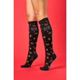 thumbnail image 2 of Nurse Mates Compression Socks 12-14 mmHg - Regular Calf Up to 17 Inch Color: Sleigh The Day, Size: One Size, 2 of 4