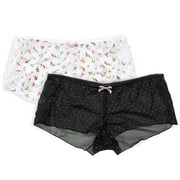 Fruit of the Loom - Mesh and Lace Boy-Leg Panties, 2-Pack