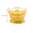 thumbnail image 2 of Toyvian Golden Resin Money Bank Ornament Creative Desktop Decor for Home Office, 2 of 5