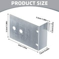 Stainless Steel Door Reinforcement Kit Frame & Hinge Fixing Brackets