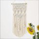 thumbnail image 2 of Wall Hanging Woven Tapestry Boho, Hand-woven Cotton Rope Fringe Banner, 2 of 3