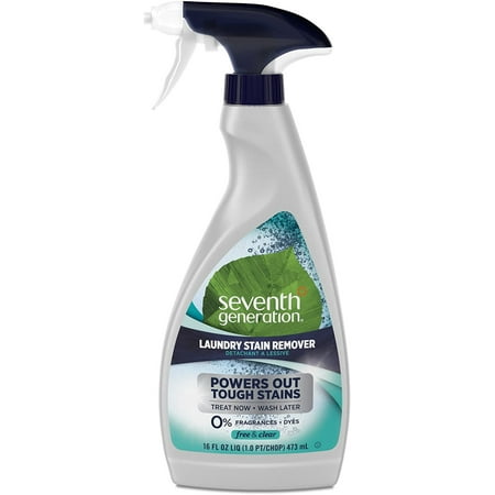Laundry Stain Remover, Free & Clear, Unscented, Non Irritating, Remove Stains, Plant Based, Pack of 5, 16 Fl OZ Per Pack