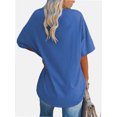thumbnail image 4 of Womens T Shirts Summer Crewneck Short Sleeve Loose Fit Basic Tee Tops Workout Clothes, 4 of 5