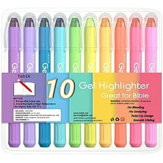  G.T. Luscombe Company, Inc. Accu-Gel Bible-Hi-Glider Bible  Study Set, No Bleed Solid Gel Highlighter, No Smearing or Fading