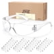 thumbnail image 1 of Gafas de seguridad PTCOL Crystal Clear, paquete de 28, antiarañazos, 1 of 6