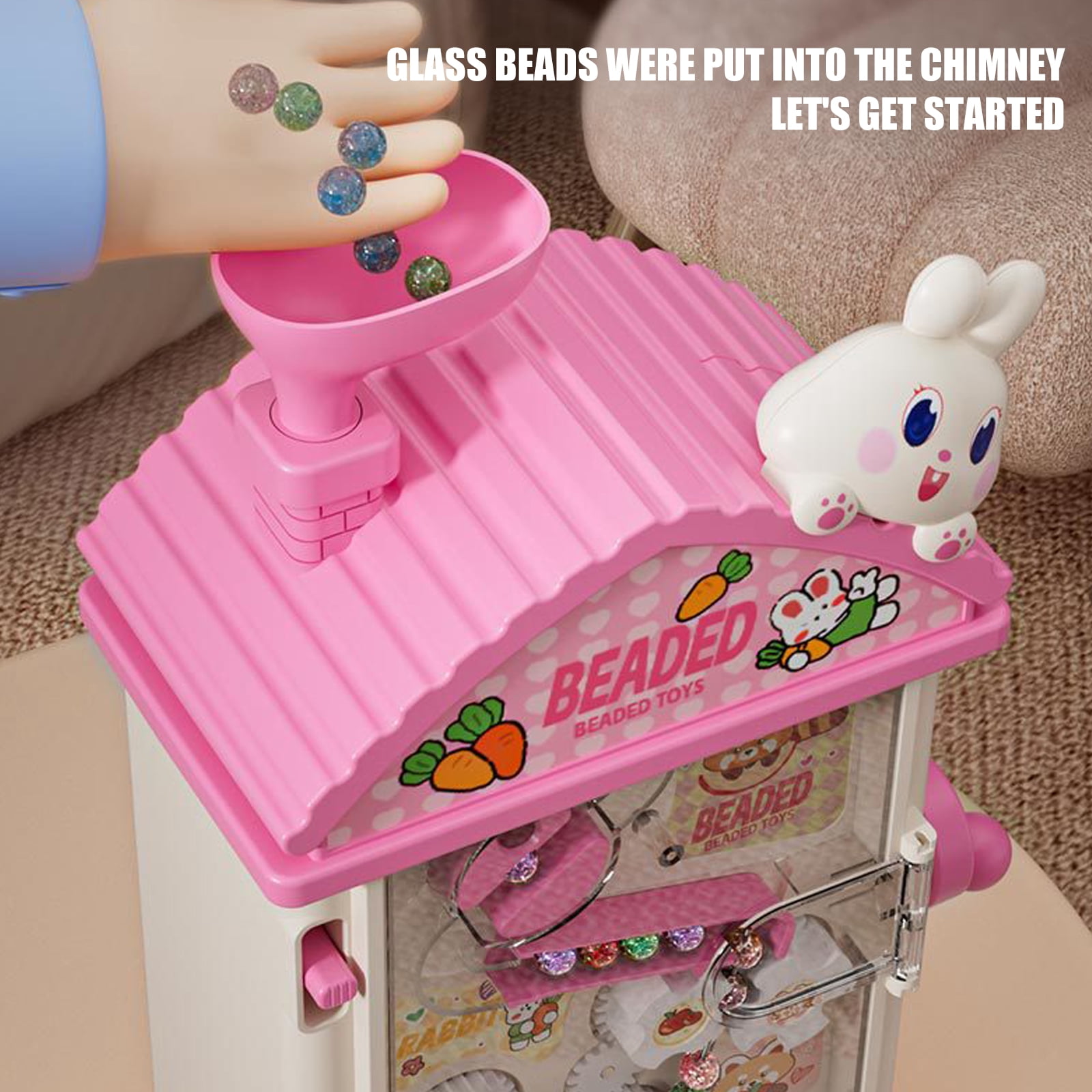 Creation Set Automatic Bead Stringing Machine 400 Beads For Kids Craft Activity Educational
