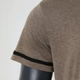 thumbnail image 7 of Mens Shirts,Mens Fashion Deep V Neck Short Sleeved T Shirt Cotton Elastic Bottoming Shirt Small Stand Up Collar In Summer,Shirts for Men,Men's T-shirts(Color:Coffee,Size:2XL), 7 of 7