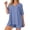 Blue, variant on 2 Piece Sets for Women 2026 Summer Loungewear Short Set Oversized V-Neck Side Split Short Sleeve Top Matching Smooth Stretchy Tight Shorts Casual Workout Outfits Black XS