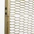 thumbnail image 4 of Noble House Bavier Metal Mesh Room Divider, Gold Brushed Brown and Black, 4 of 8