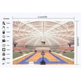 thumbnail image 2 of ABPHOTO Polyester 7x5ft Luxurious Basketball Court Backdrop Stadium Crowd Shabby Wood Floor Interior Gymnasium Photography Background for Boys Players Sports Match School Game Photo Studio Props, 2 of 3