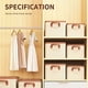 thumbnail image 1 of Clothing Storage Bins for Closet with PU Handles,Foldable Drawer Clothes Organizer for Organizing Wardrobe 18L, 1 of 5