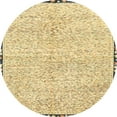 thumbnail image 1 of Ahgly Company Indoor Round Abstract Sun Yellow Abstract Area Rugs, 7' Round, 1 of 6